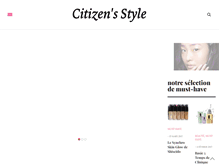 Tablet Screenshot of citizensstyle.com